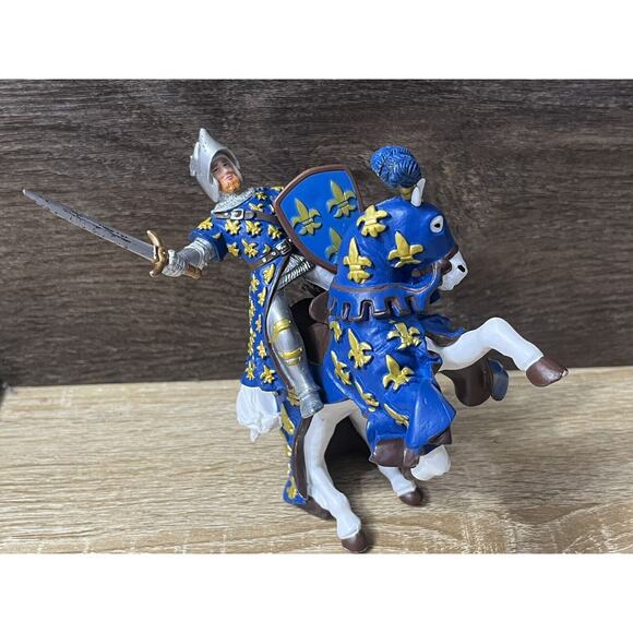 Knight & Horse Action Figures Papo 2005 PVC 4" Medieval Warrior Fantasy - Picture 5 of 13